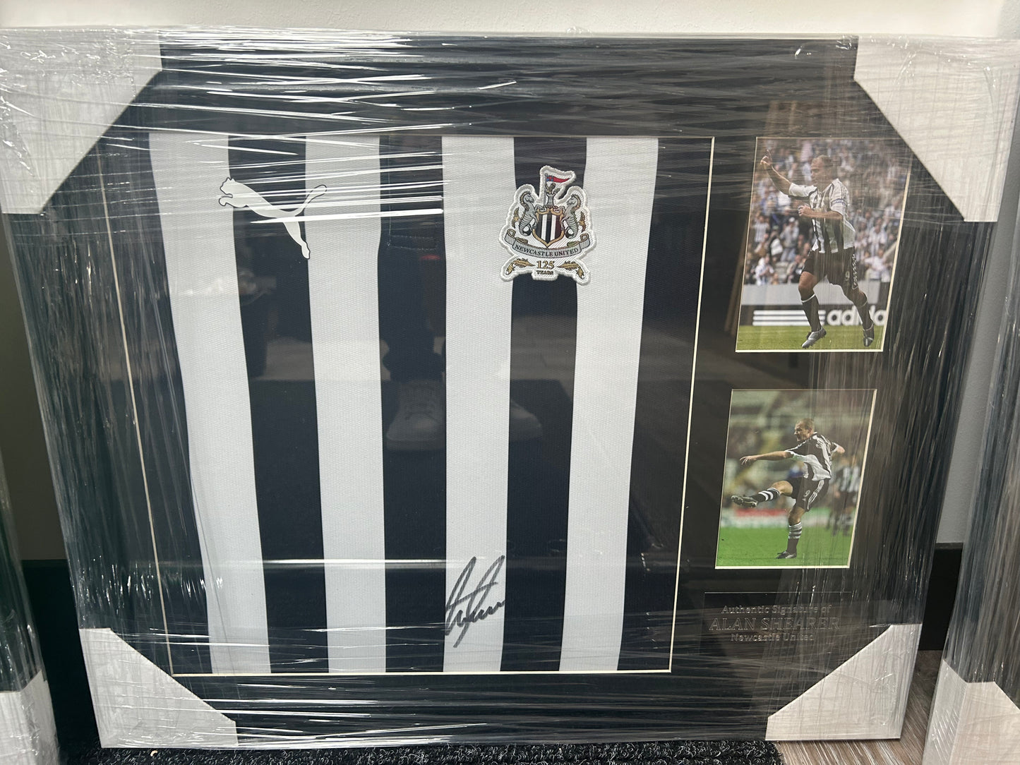 Alan Shearer Signed Newcastle United Shirt Framed