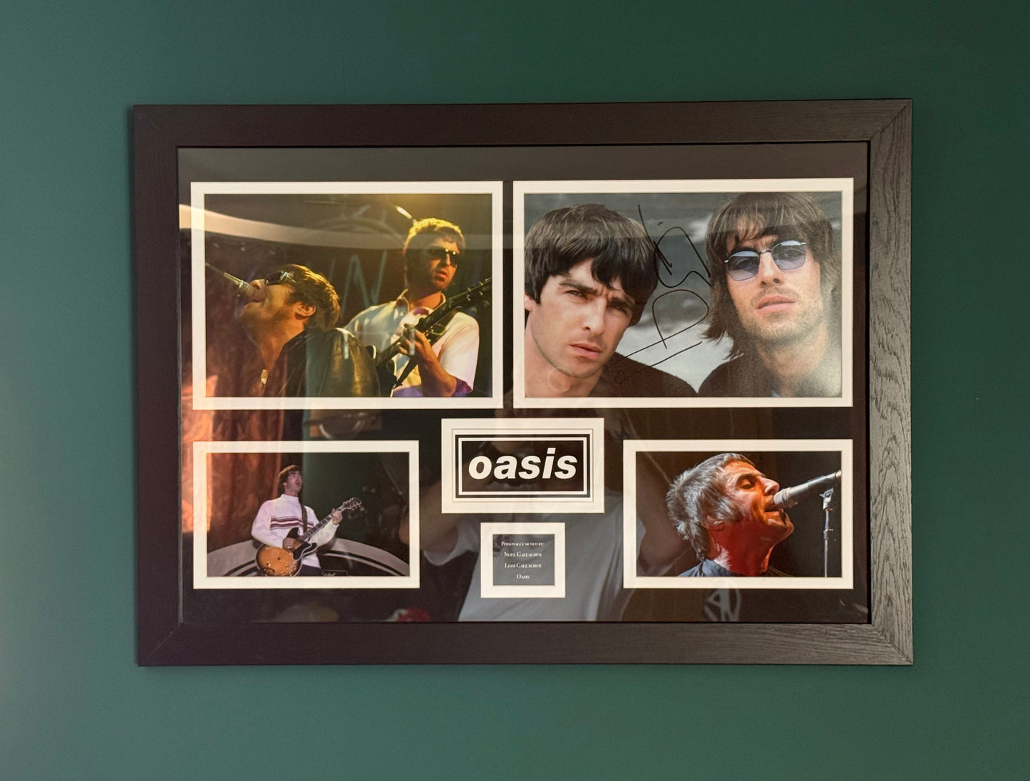 Oasis Liam & Noel Gallagher signed photo