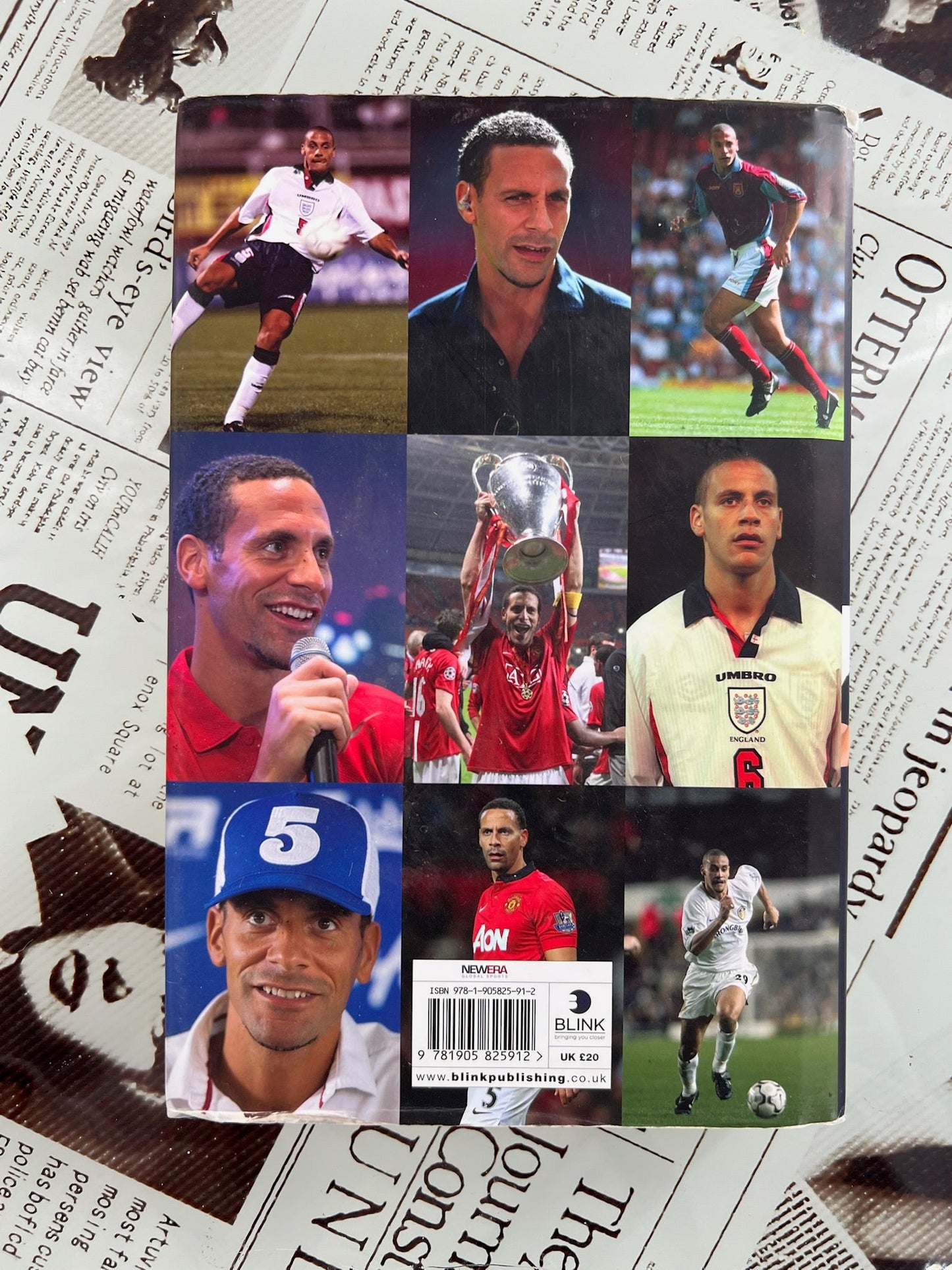 Rio Ferdinand #2Sides - Autobiography Unsigned