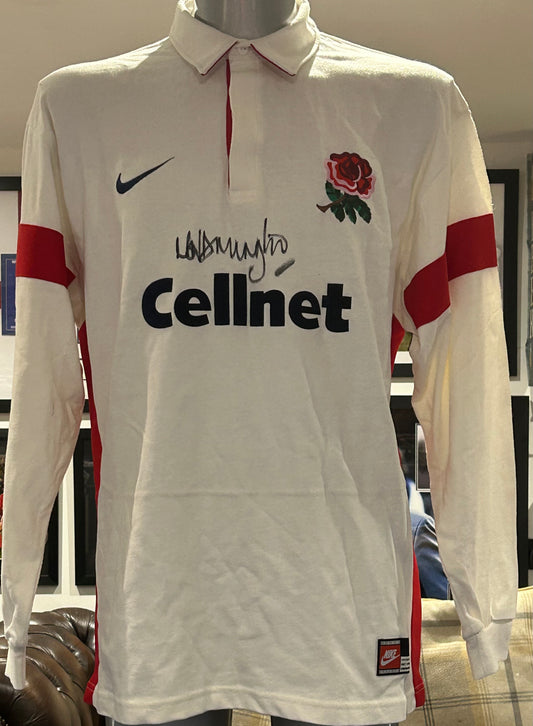 Lawrence Dellaglio signed England Rugby Shirt