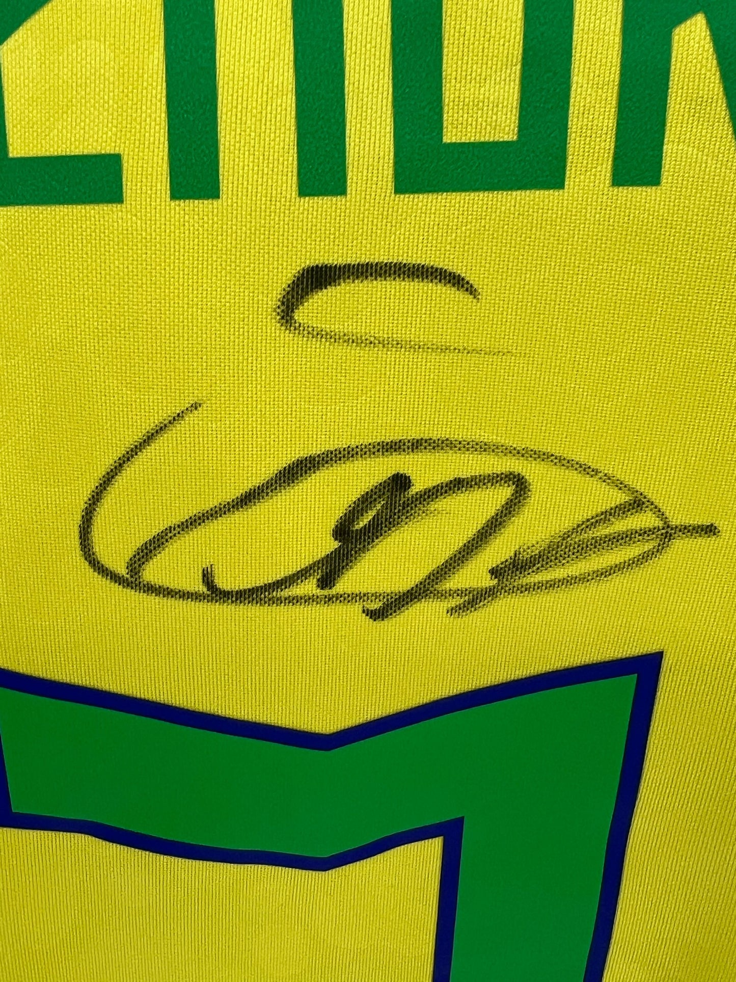 Endrick signed Brazil Shirt