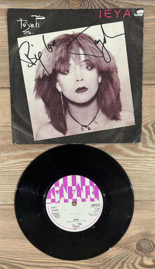 Toyah Wilcox signed LP Cover