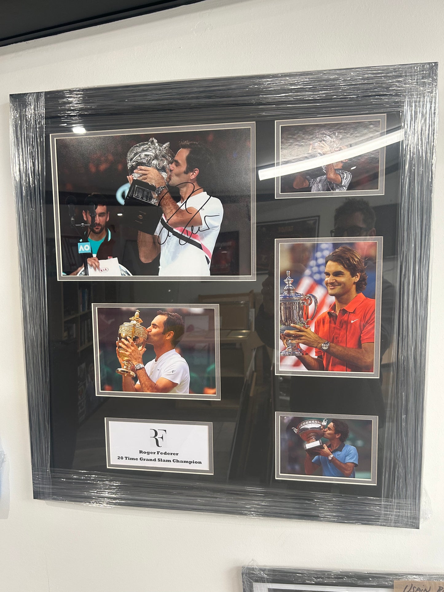 Roger Federer Signed Montage