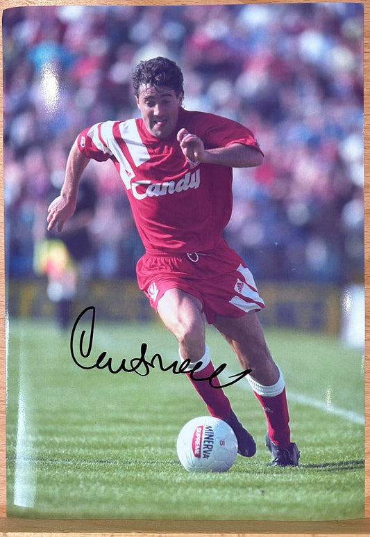 Dean Saunders Signed Liverpool Photo