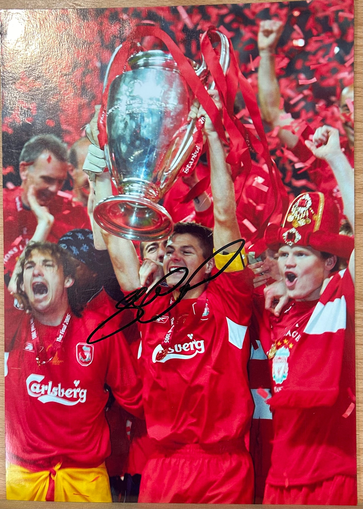 Steven Gerrard Signed Liverpool Photo