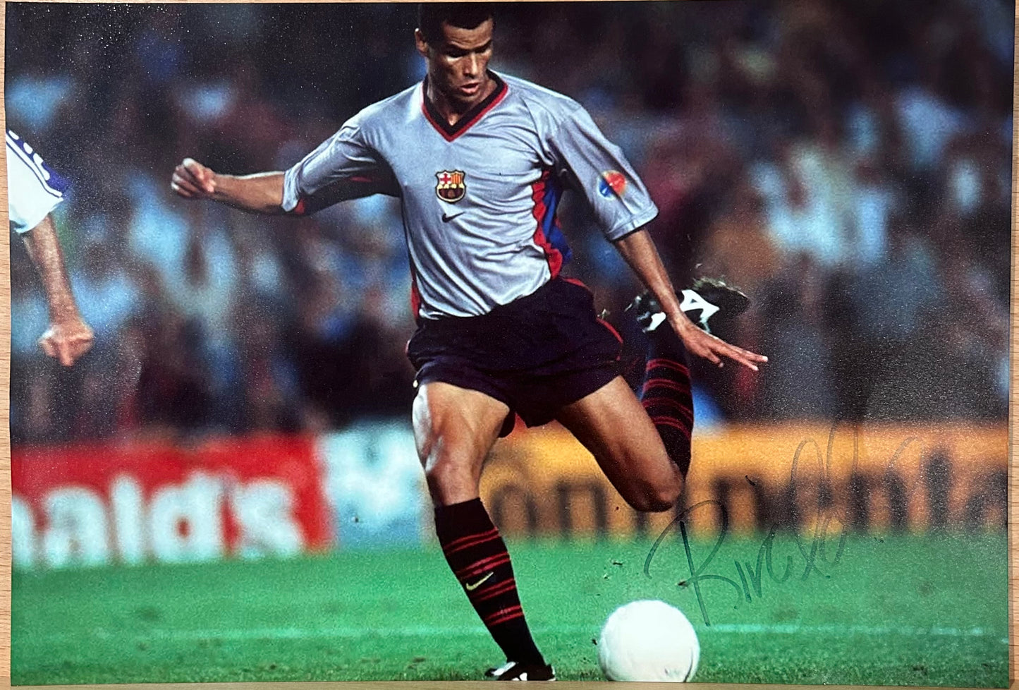 Rivaldo Signed Barcelona Photo