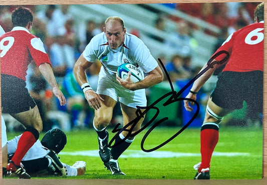 Lawrence Dellaglio signed England Rugby photo