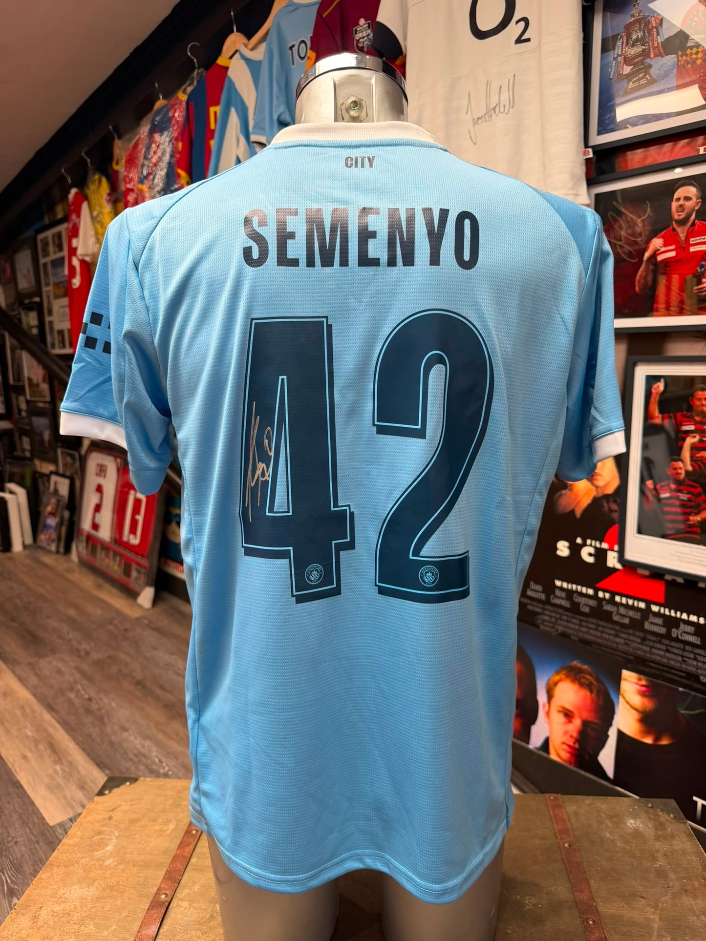 Antoine Semenyo Signed Manchester City Shirt