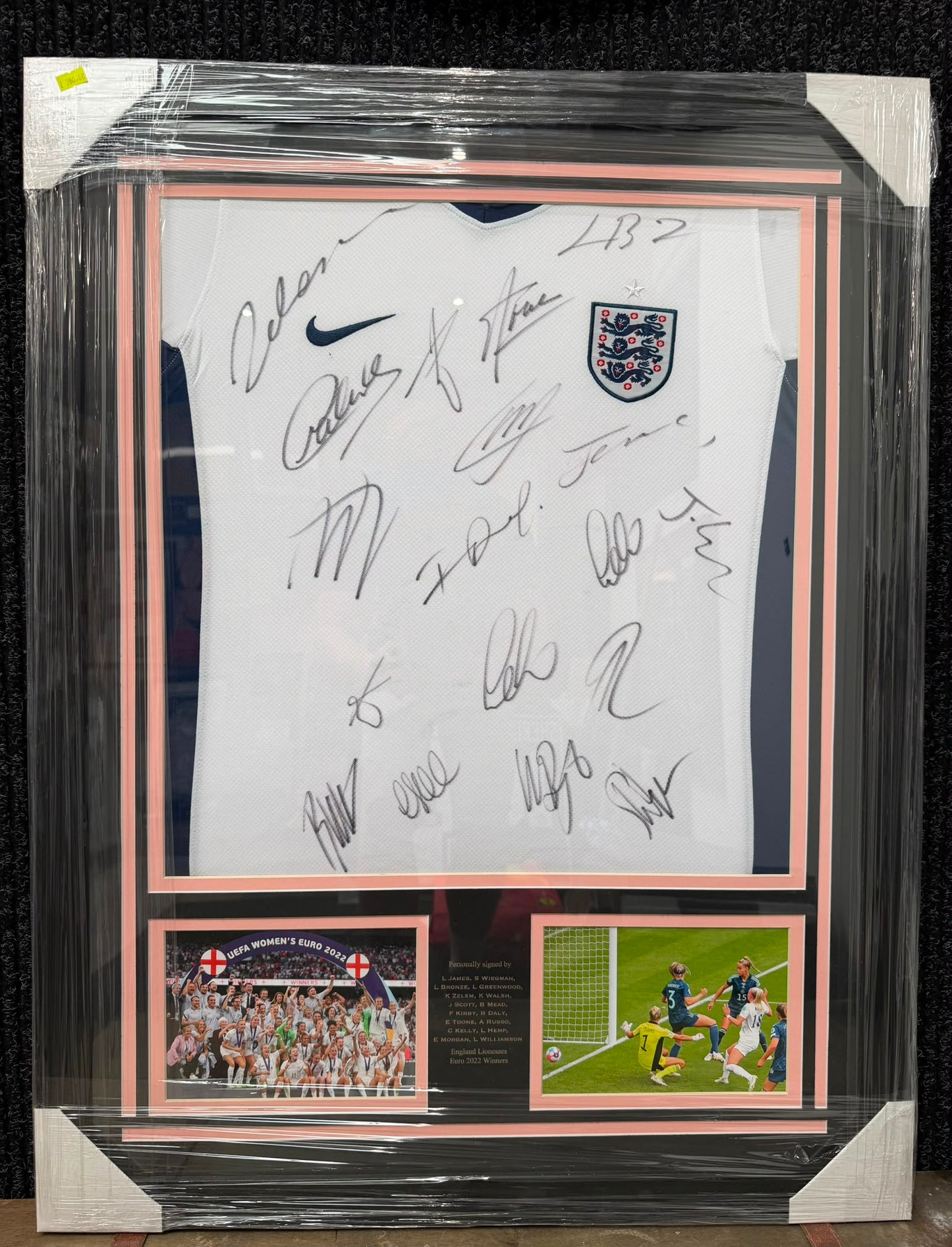 England Lionesses multi signed shirt
