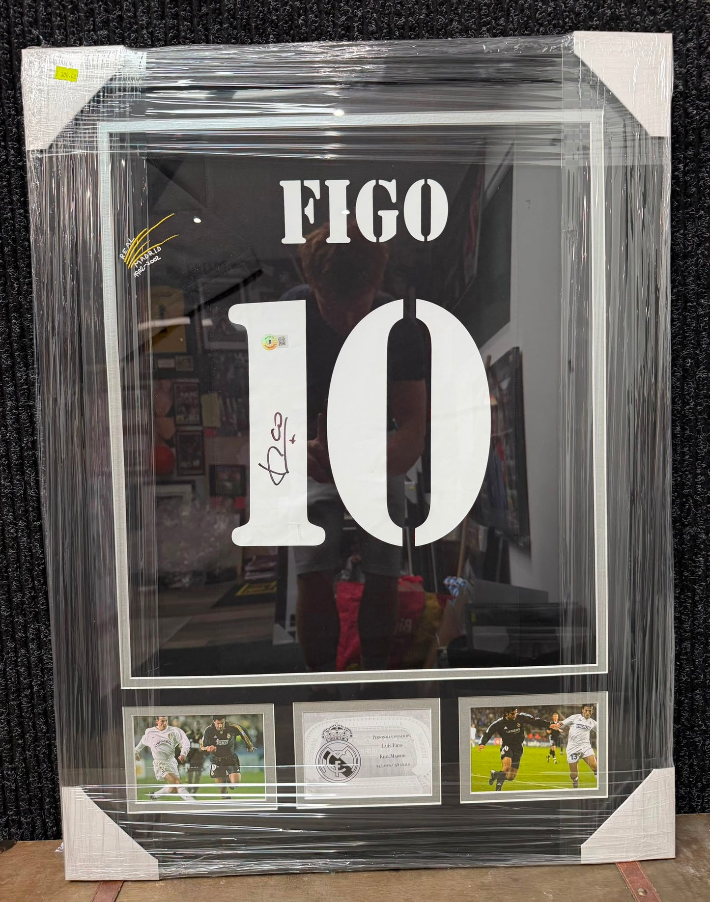 Luis Figo signed Real Madrid shirt
