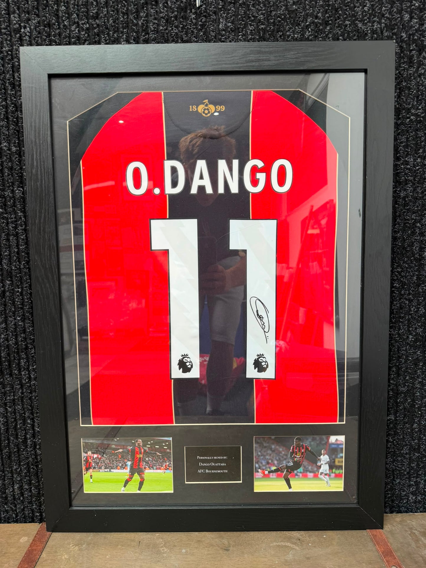 Dango Outtara Signed Bournemouth Shirt