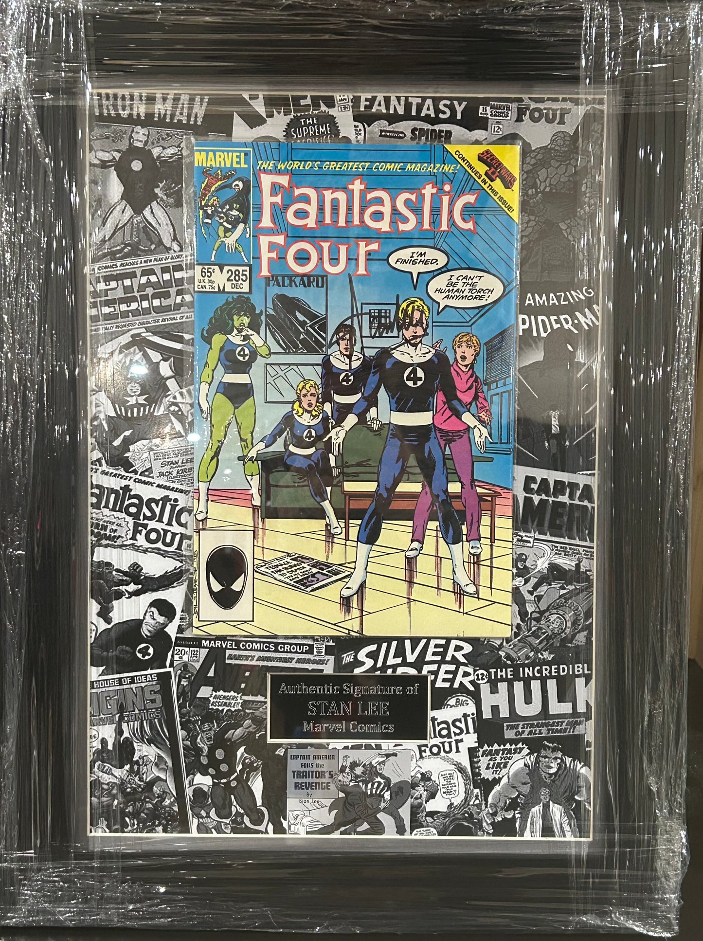 Stan Lee Signed Comic Book Framed