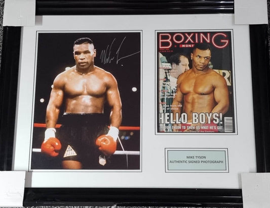 Mike Tyson Signed Photo Framed