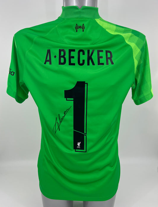 Alisson Becker Signed Liverpool Goalkeeper Shirt