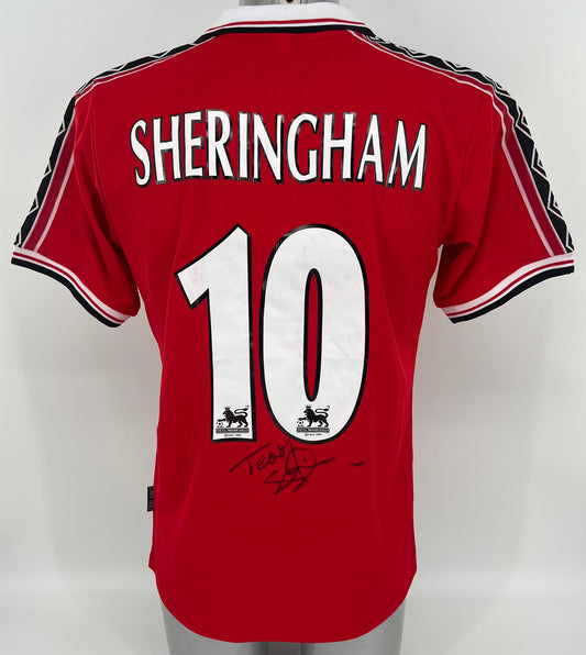 Teddy Sheringham Signed Manchester United Shirt