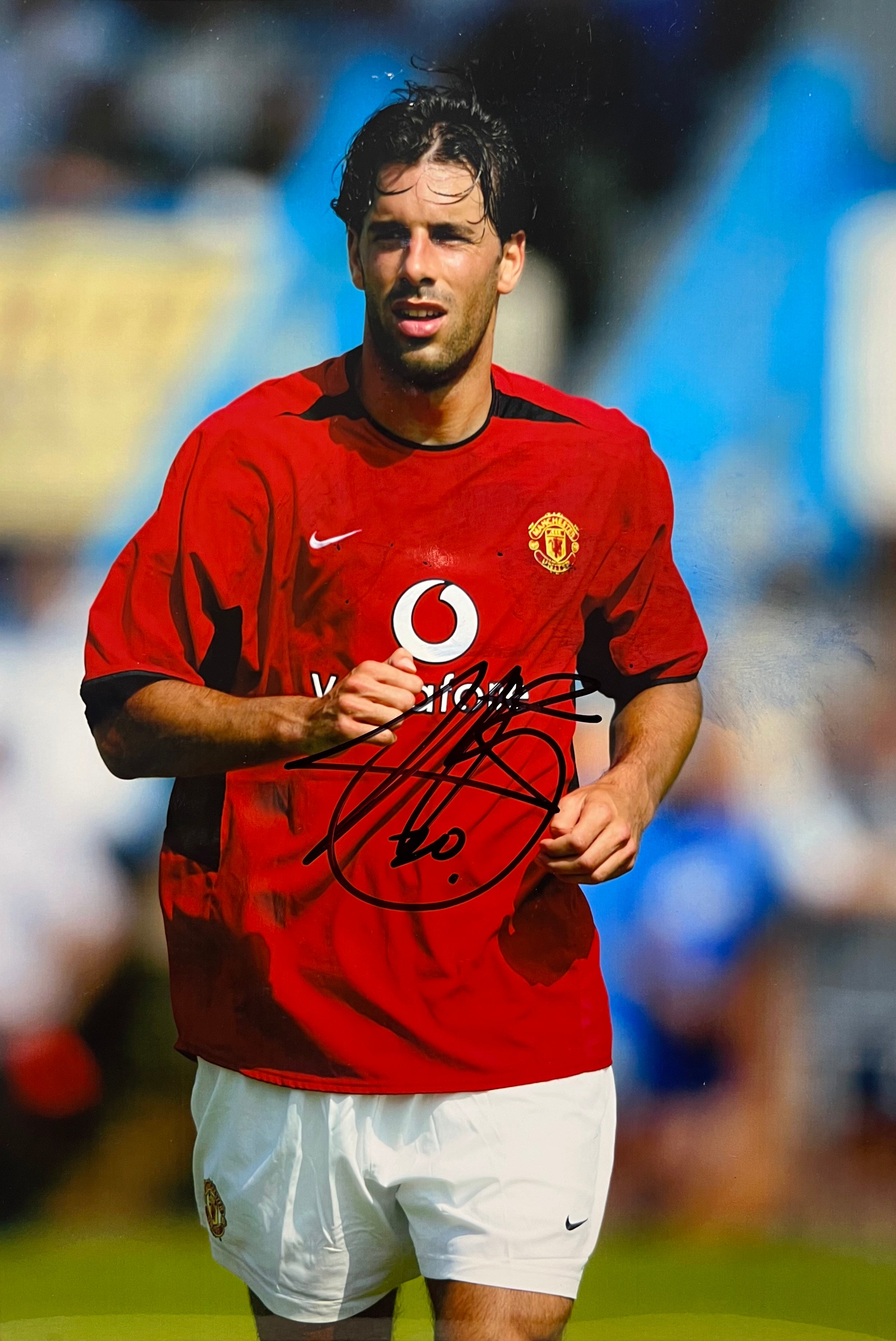 Ruud Van Nistelrooy Signed Manchester United Photo – Hall Of Frame