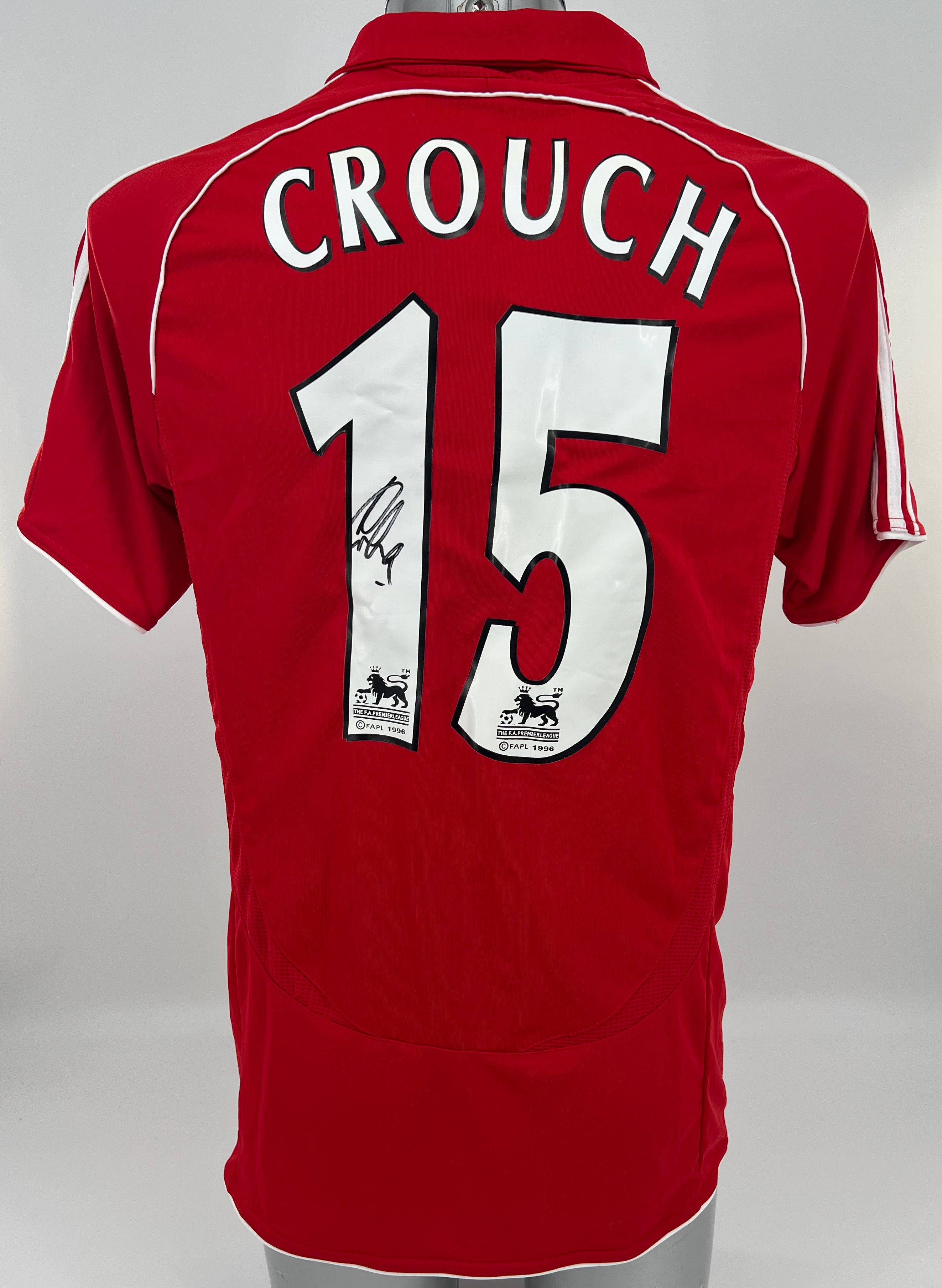 Crouch's Official Liverpool Signed Shirt, 2002/03 - CharityStars