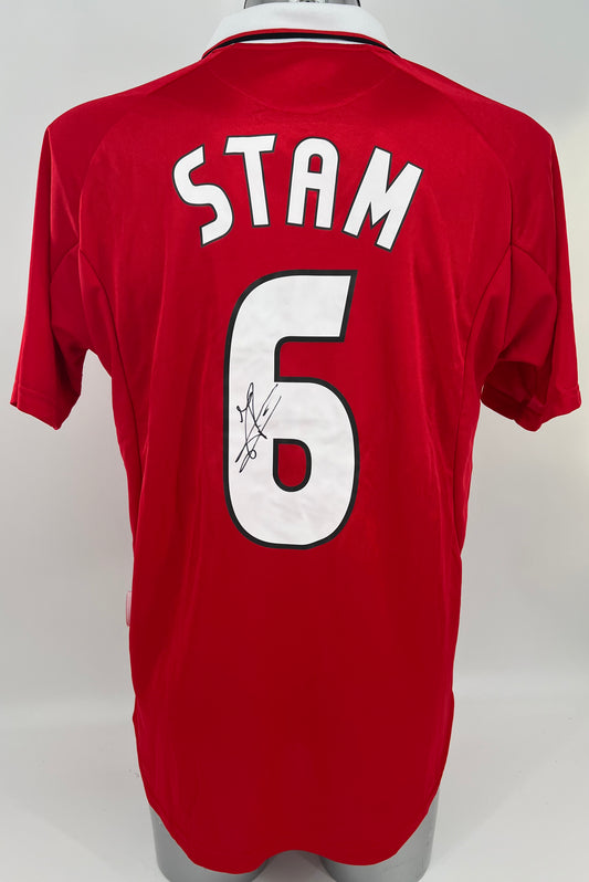 Jaap Stam Signed Manchester United Shirt