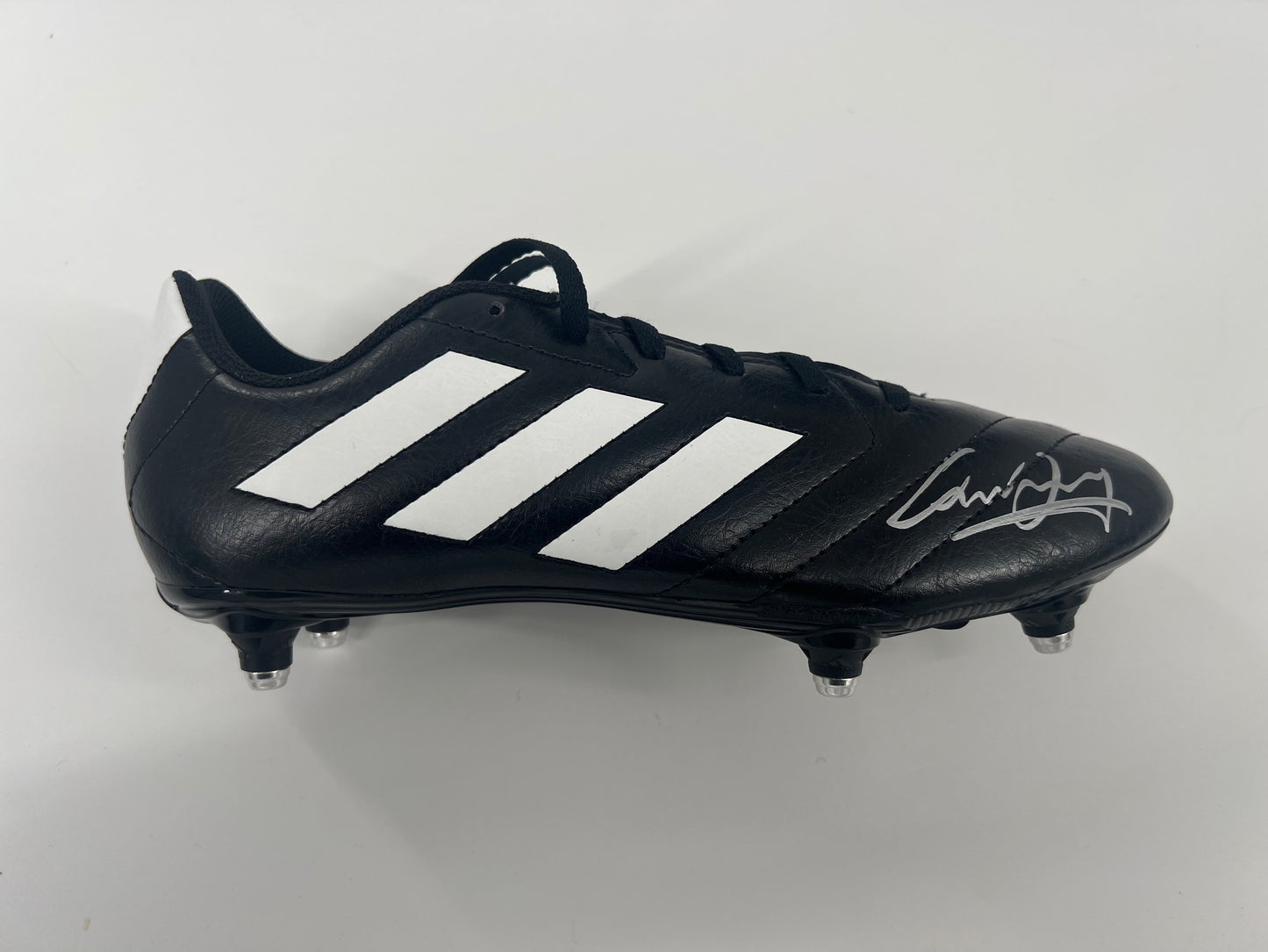Liam Brady Signed Black Adidas Football Boot