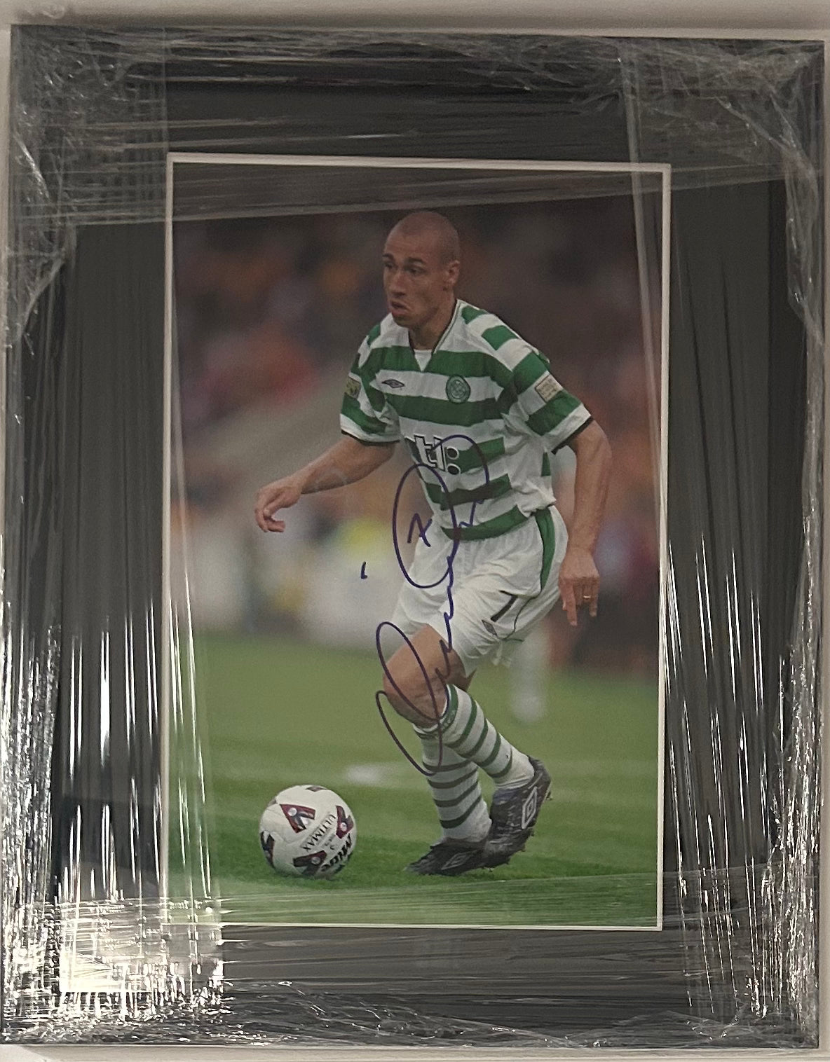 Henrik Larsson Signed Celtic Photo Framed