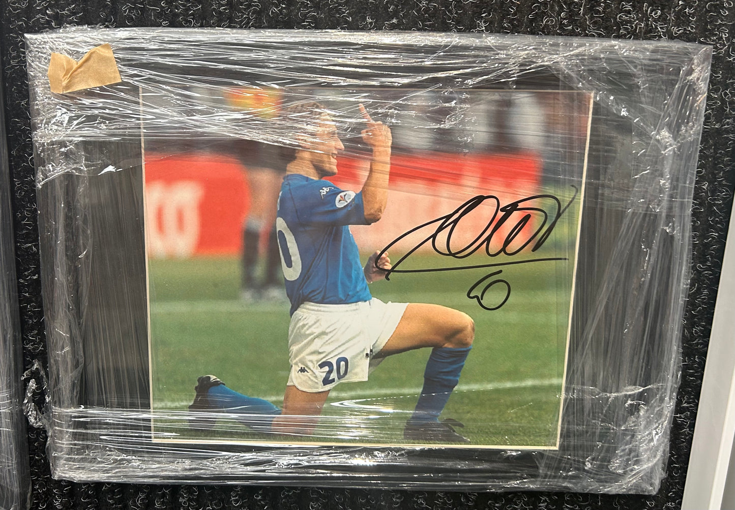 Francesco Totti Signed Italy Photo Framed