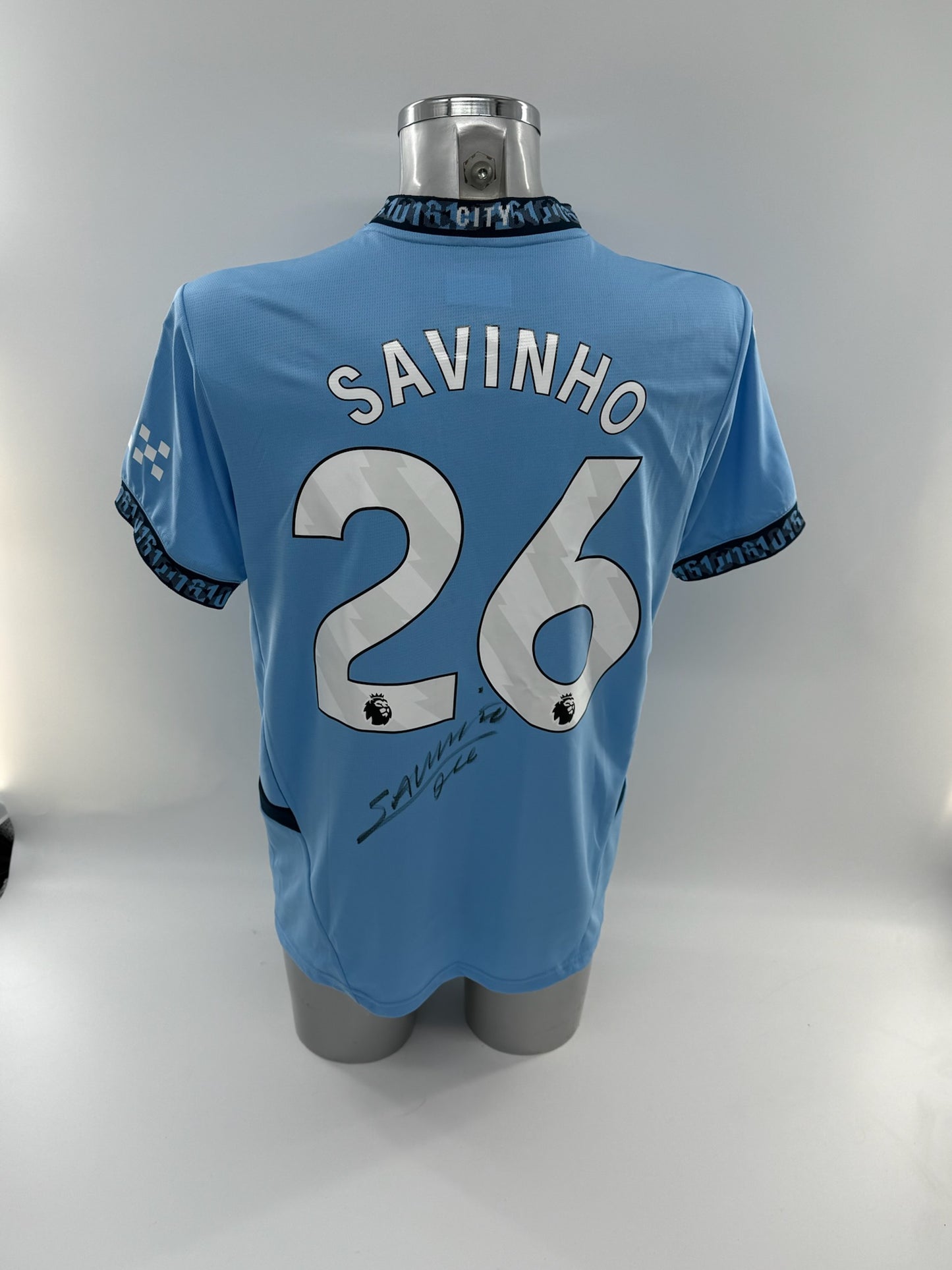 Savinho Signed Manchester City Shirt
