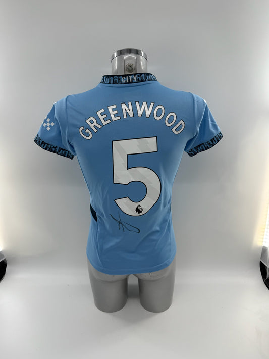 Alex Greenwood Signed Manchester City Shirt