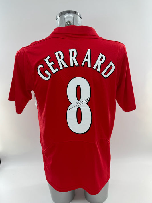 Steven Gerrard Signed Liverpool Shirt