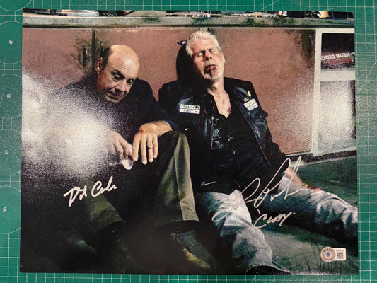 Ron Perlman 'Clay Morrow' & 'Dayton Callie 'Wayne Unser' - Sons of Anarchy Signed Photo