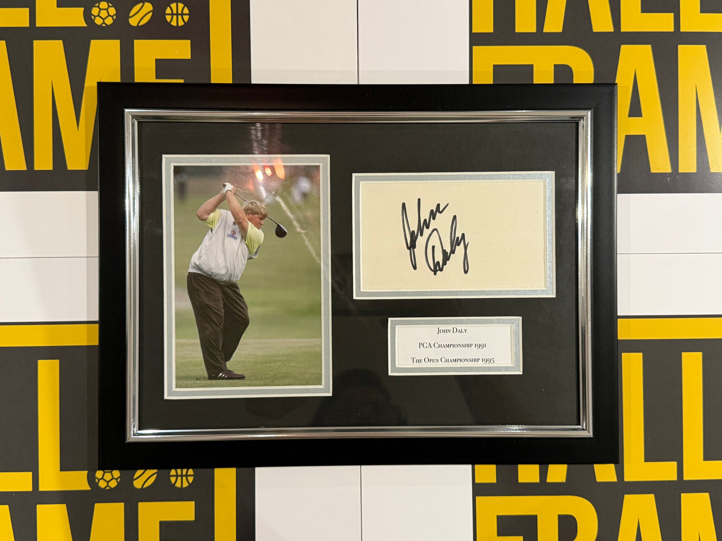 John Daly Signed Card