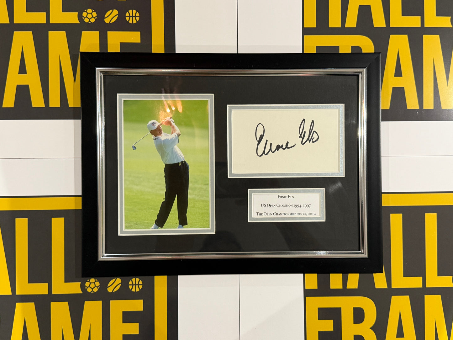 Ernie Els Signed Card