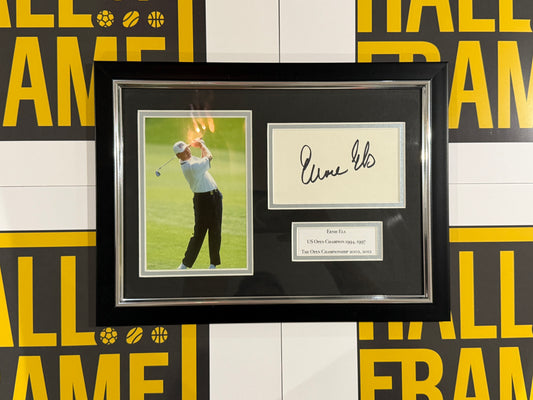 Ernie Els Signed Card