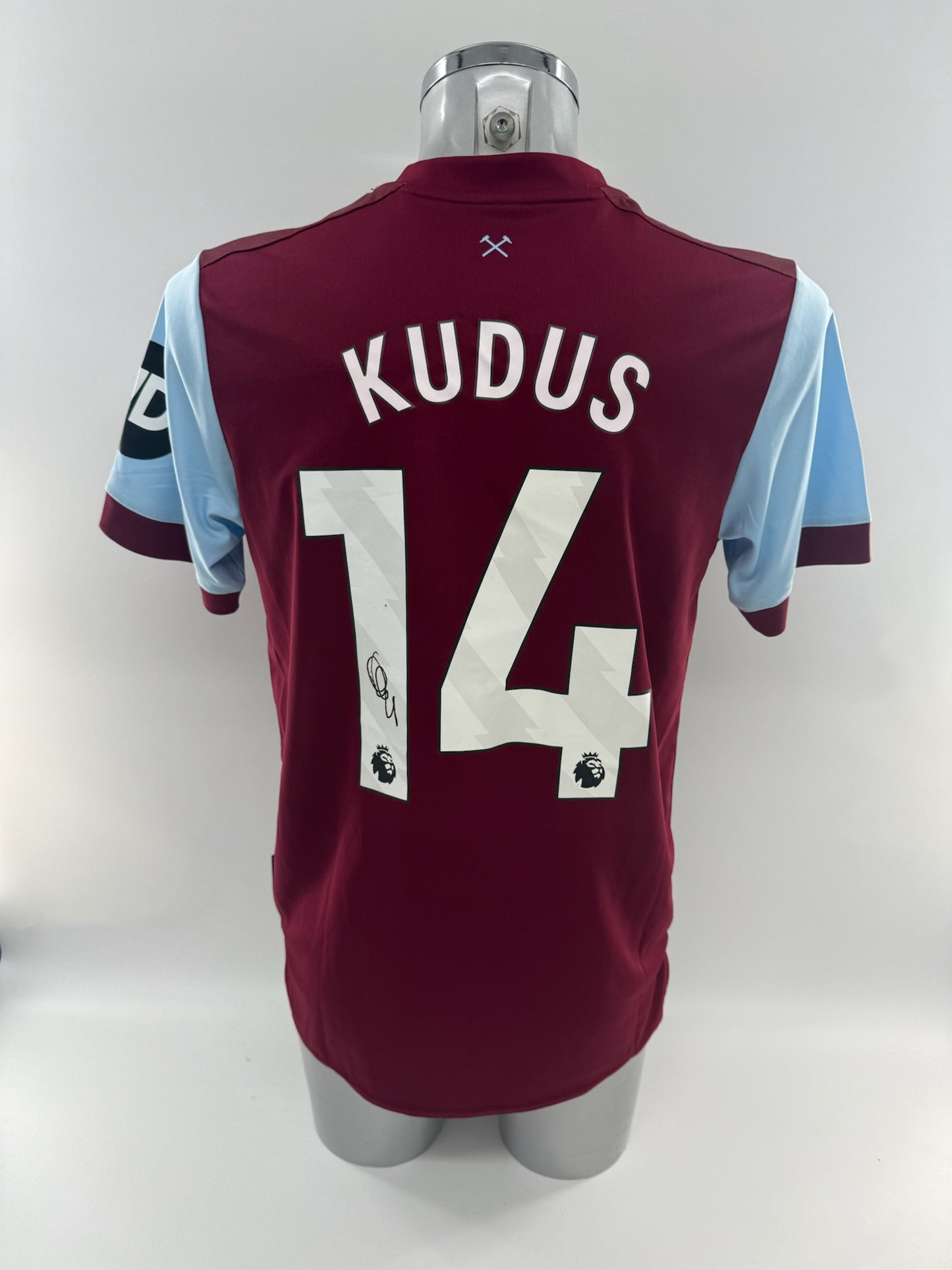 Mohammed Kudus Signed West Ham United Shirt