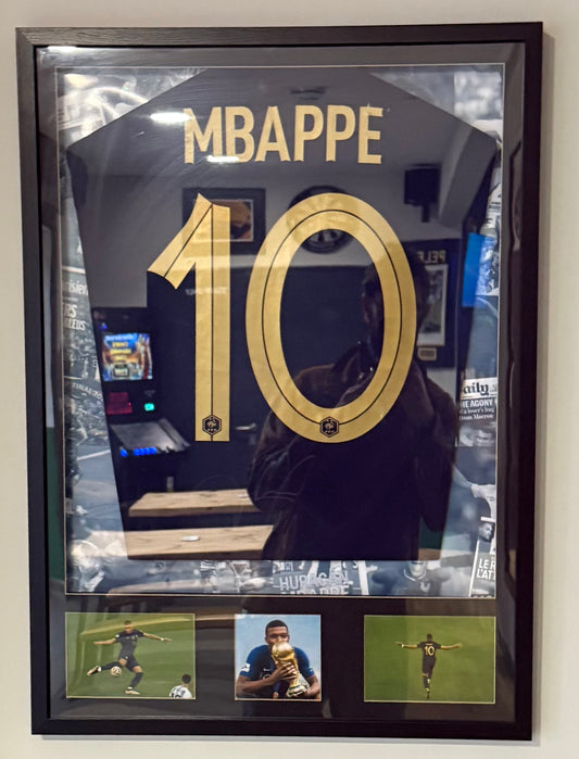 Kylian Mbappé Signed France Shirt Framed
