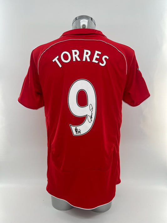 Fernando Torres Signed Liverpool Shirt