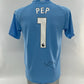 Pep Guardiola Signed Manchester City Shirt