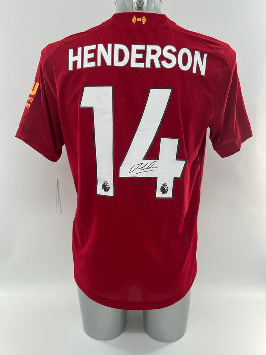 Jordan Henderson Signed Liverpool Shirt