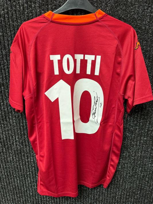 Francesco Totti signed Roma shirt