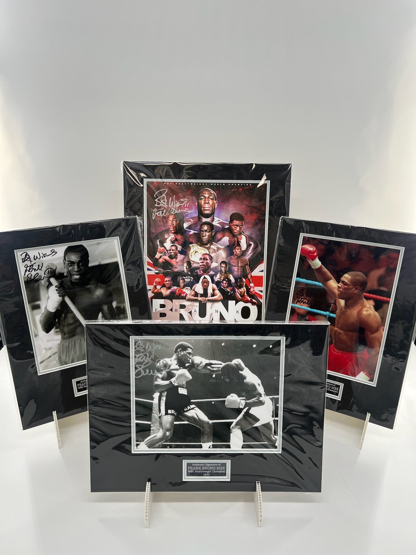 Frank Bruno Boxing glove, Book and Poster set