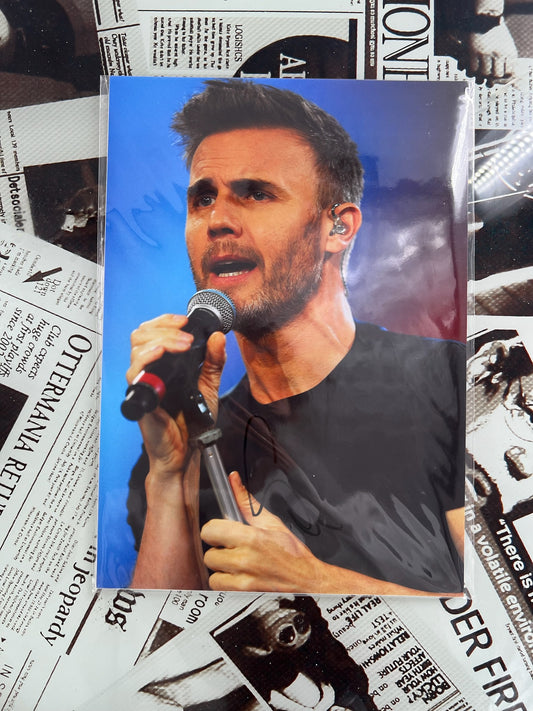 Gary Barlow Take That signed photo