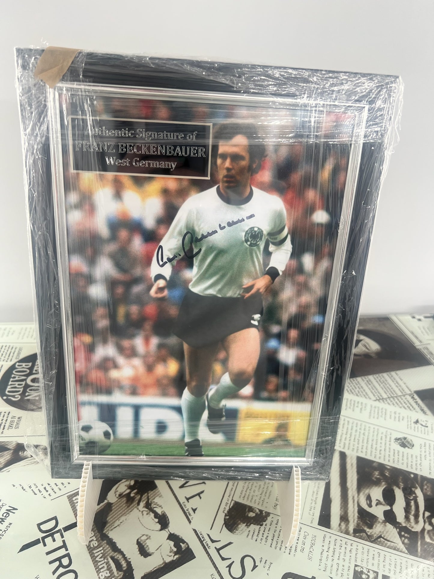 Franz Beckenbauer Signed West Germany Photo Framed