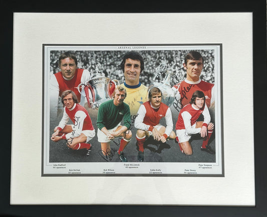 x7 Signed Arsenal Double Winning 1970-71 Picture