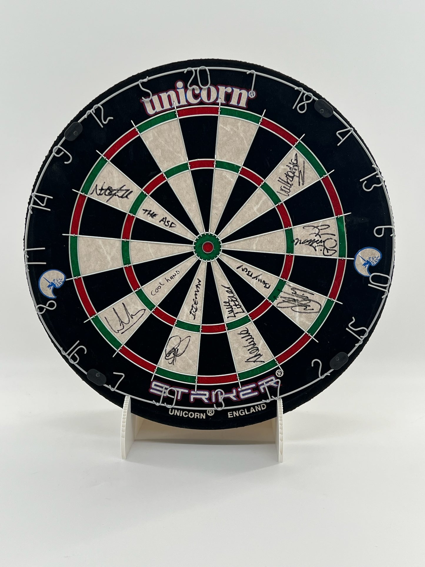 Premier League 2024 Dart Board signed by 7 - Littler, Humphries, Wright, Smith, Aspinall, Price & Cross