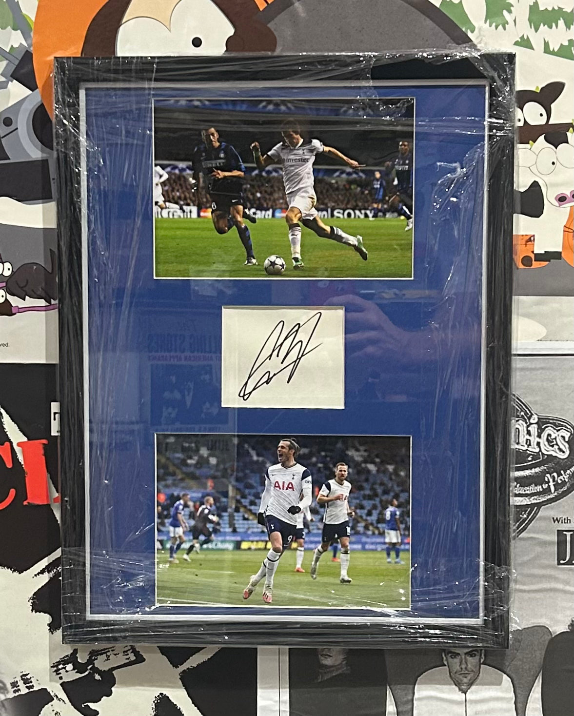 Gareth Bale Signed Tottenham Hotspur White Card Framed