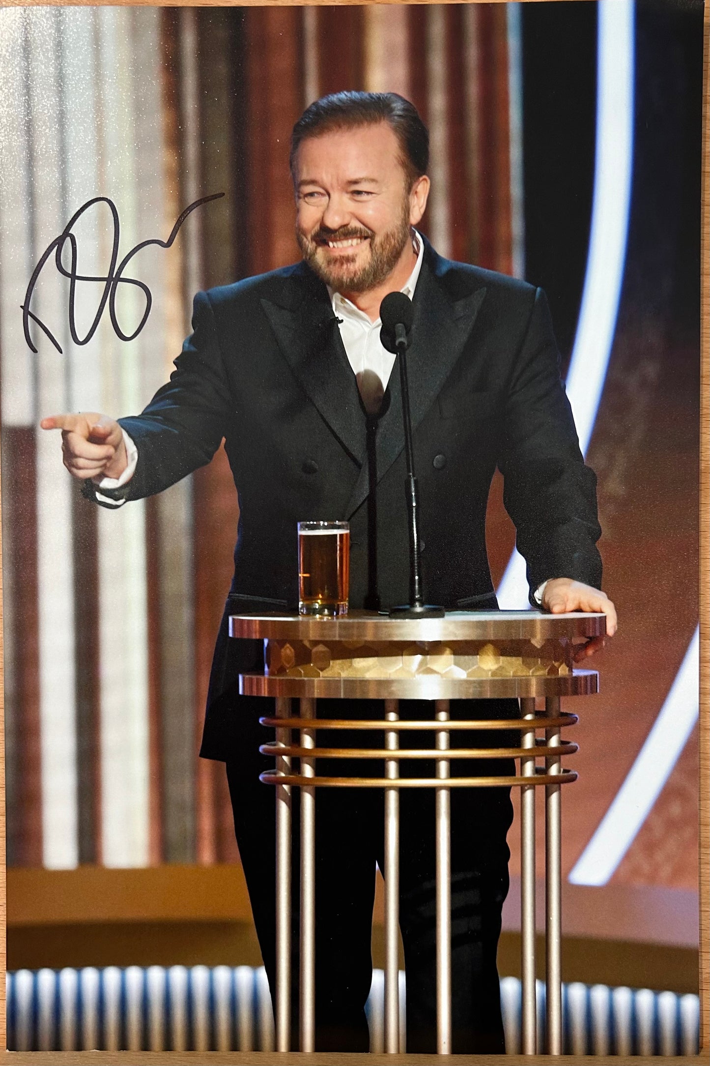 Ricky Gervais Signed Photo