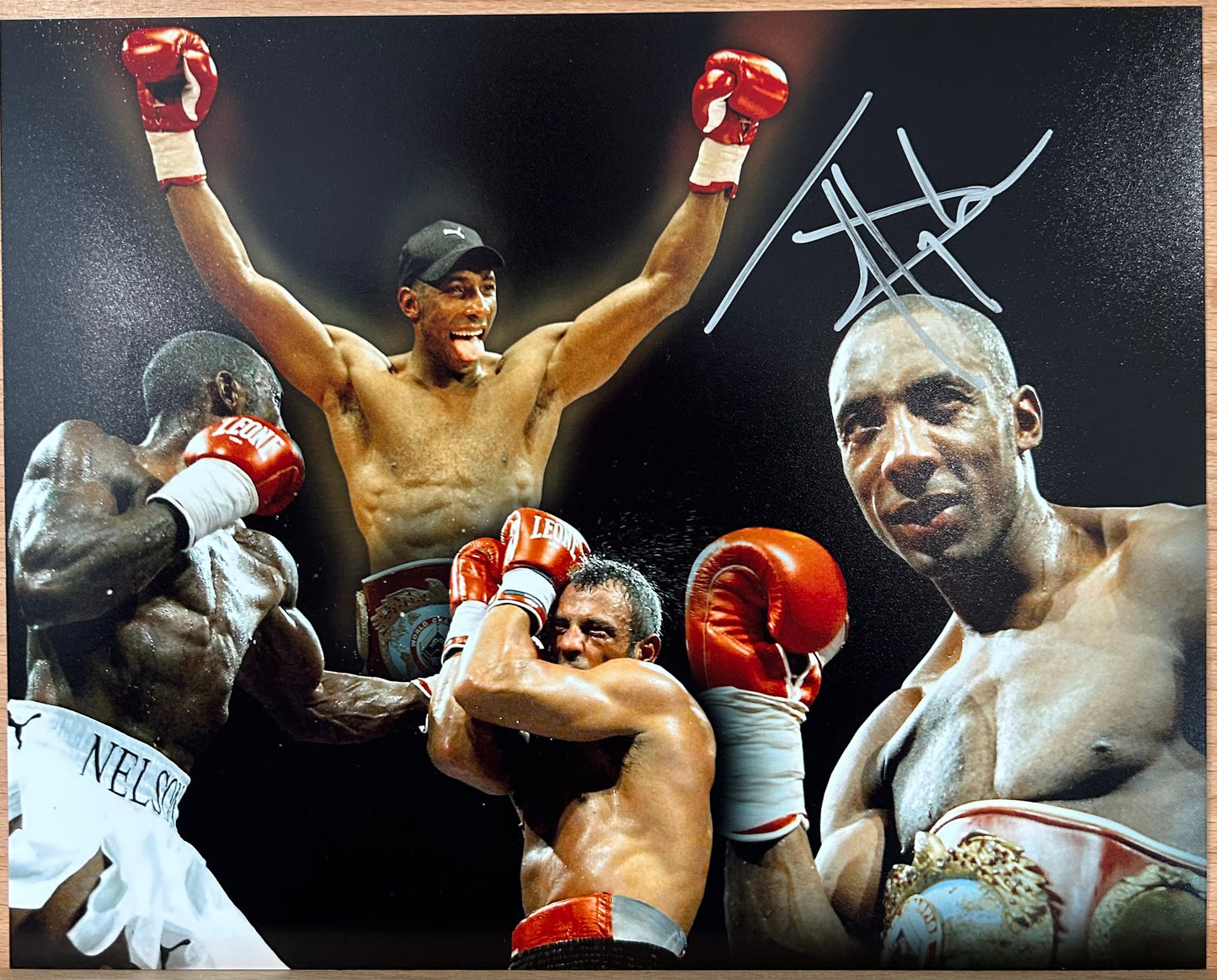 Johnny Nelson signed Boxing Photo