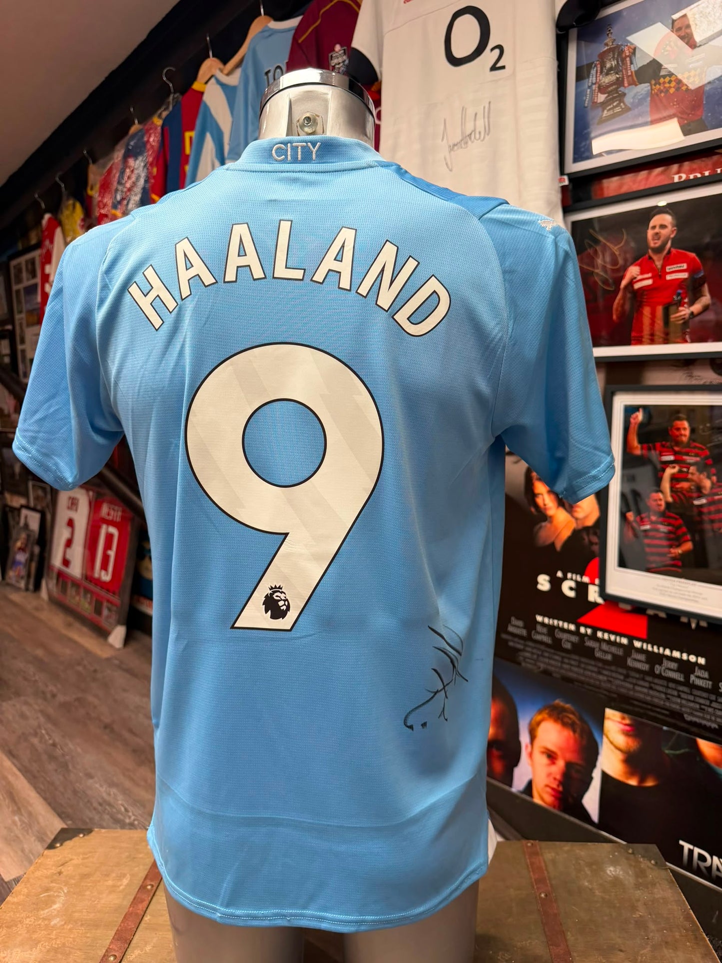 Erling Haaland Signed Manchester City Shirt