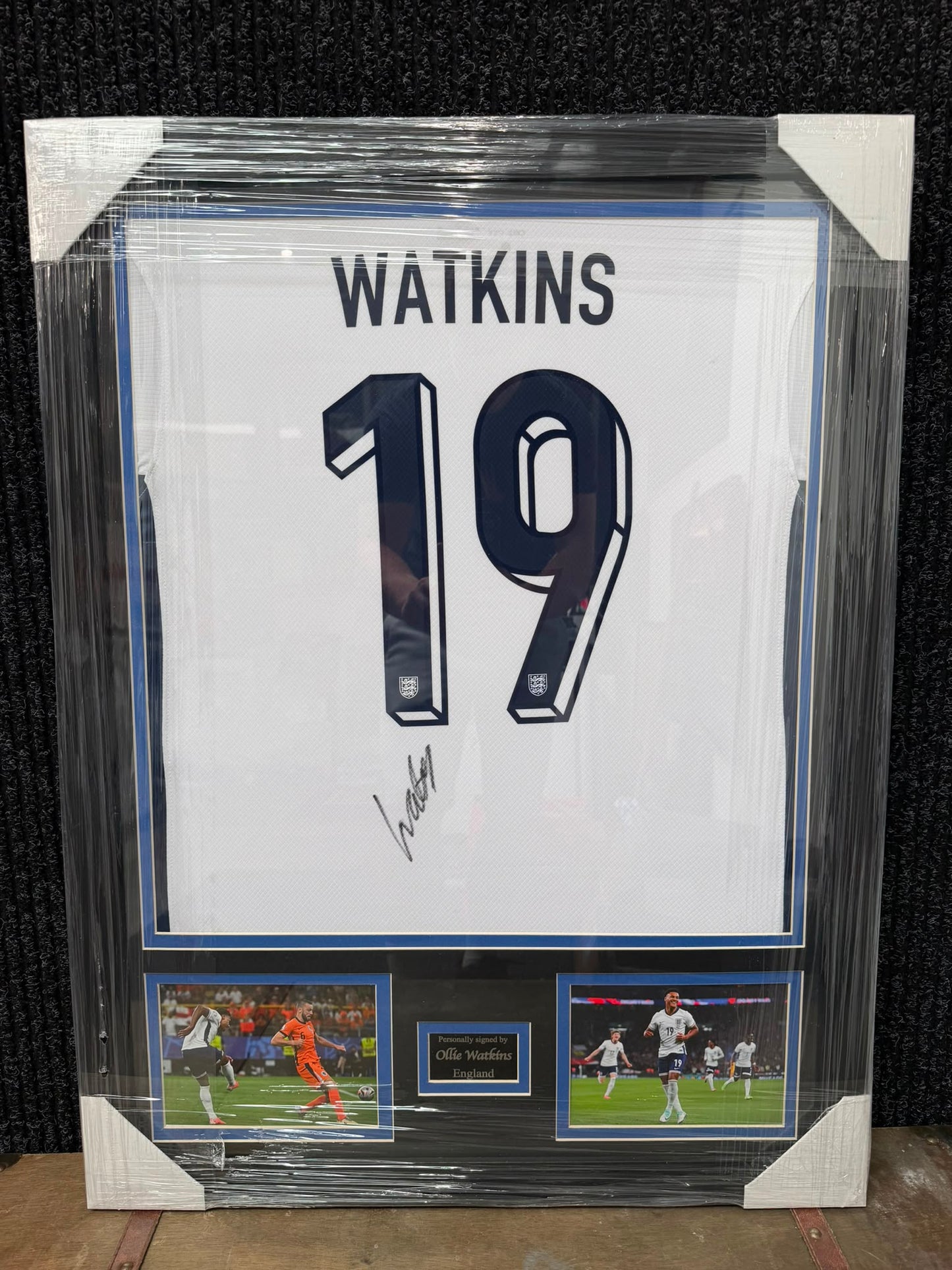Ollie Watkins Signed England Shirt Framed