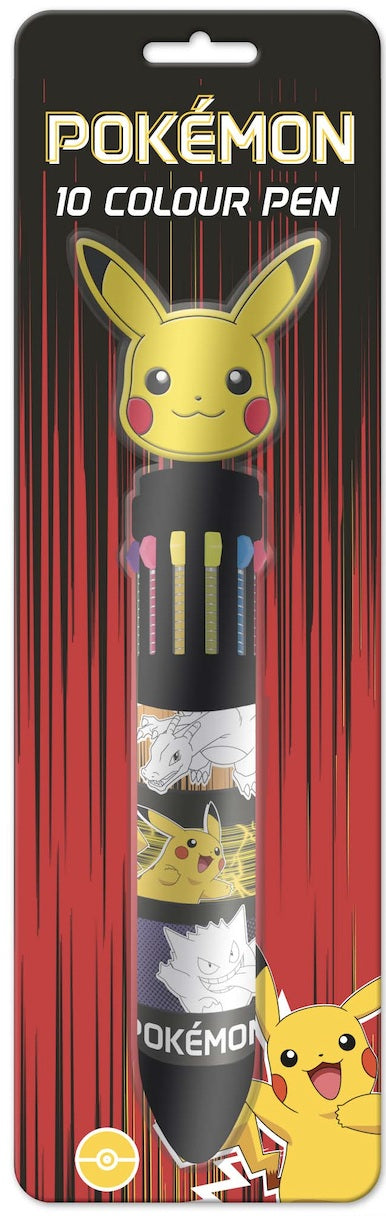 Pokemon Pikachu 10 in 1 Multicoloured Pen