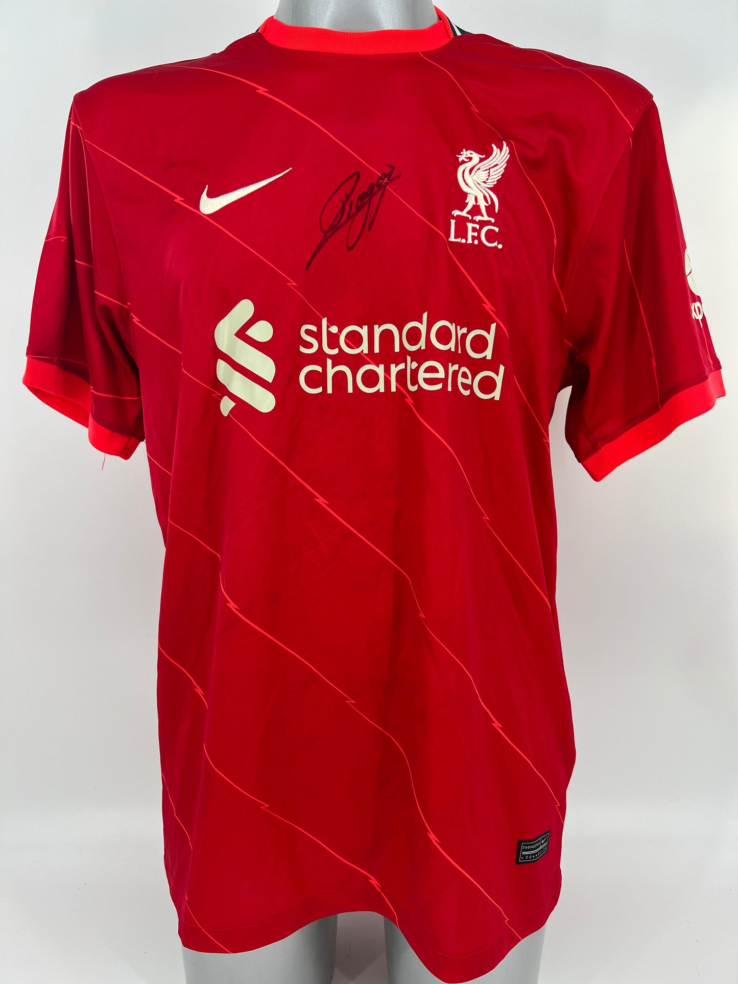 Diogo Jota Signed Liverpool Shirt